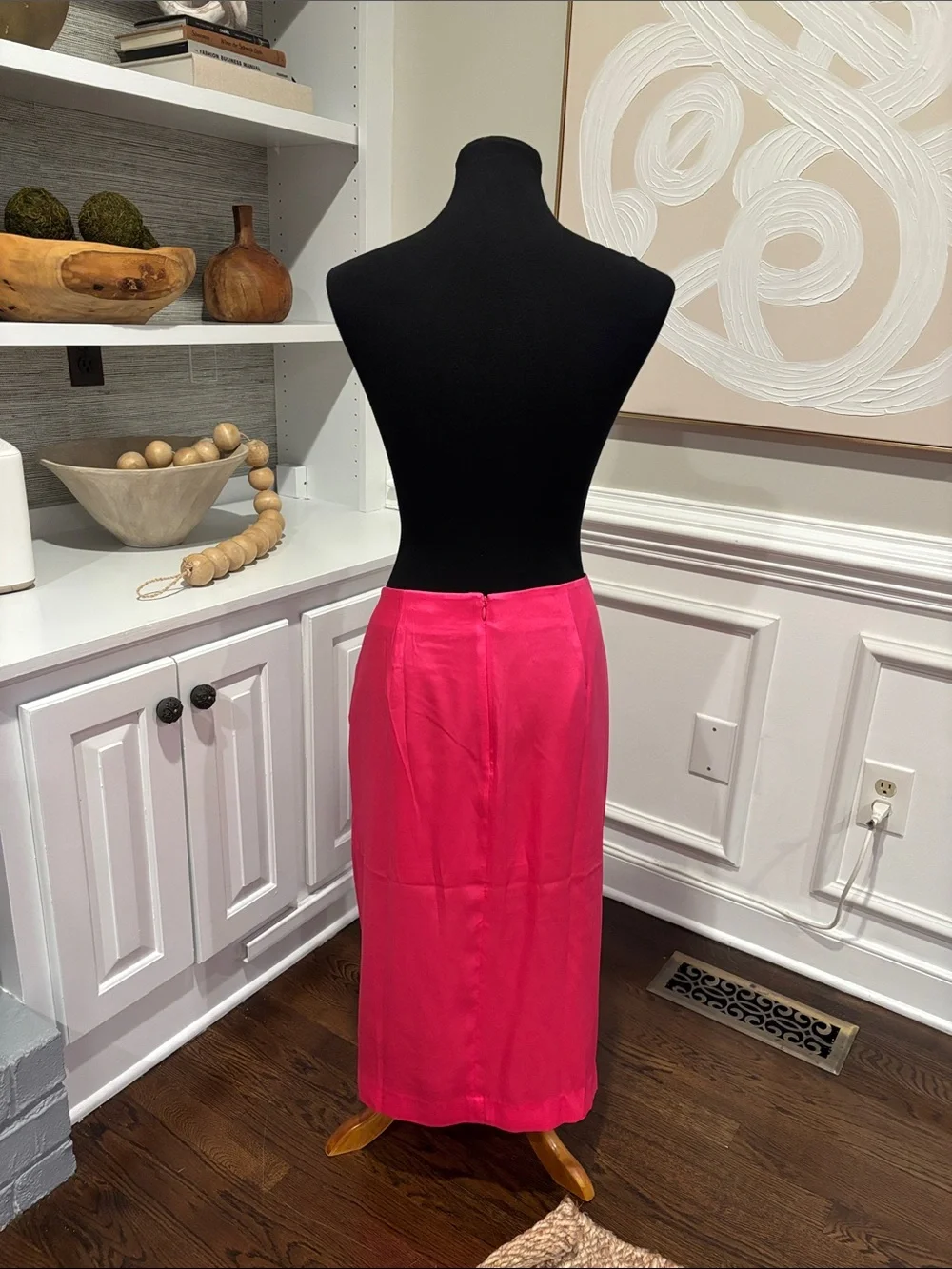 J Crew Satin Wrap-Style Midi Skirt NWT 6 pink